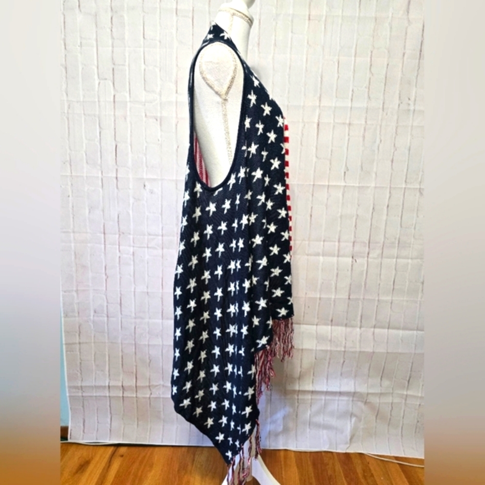 American Flag Knit Vest/Sweater - Picture 7 of 8